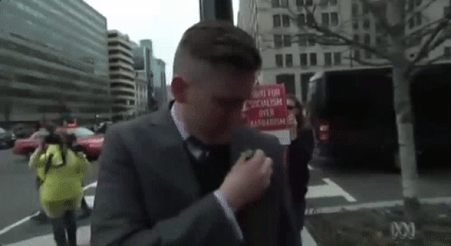 Richard Spencer getting punched in the face